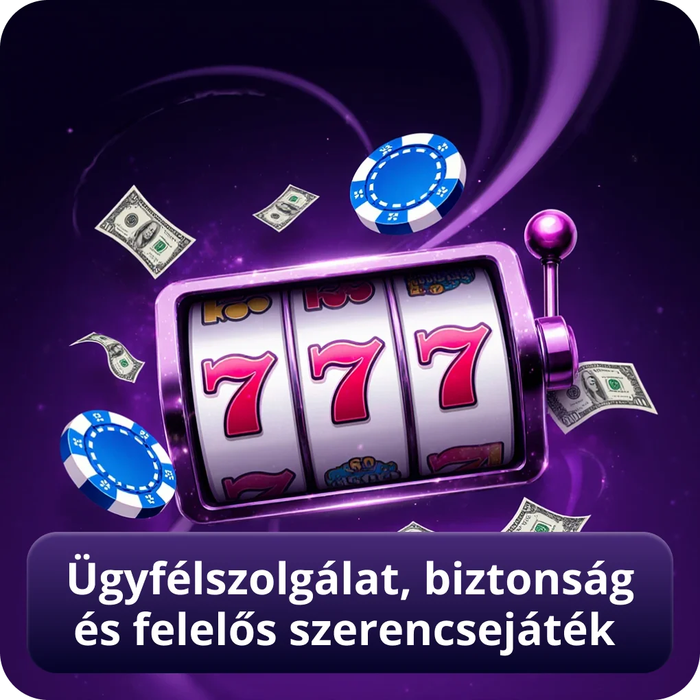Ügyfélszolgálat, biztonság és felelős szerencsejáték