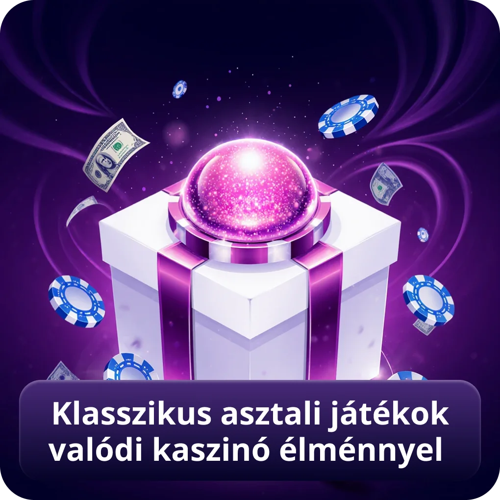 Klasszikus asztali játékok valódi kaszinó élménnyel